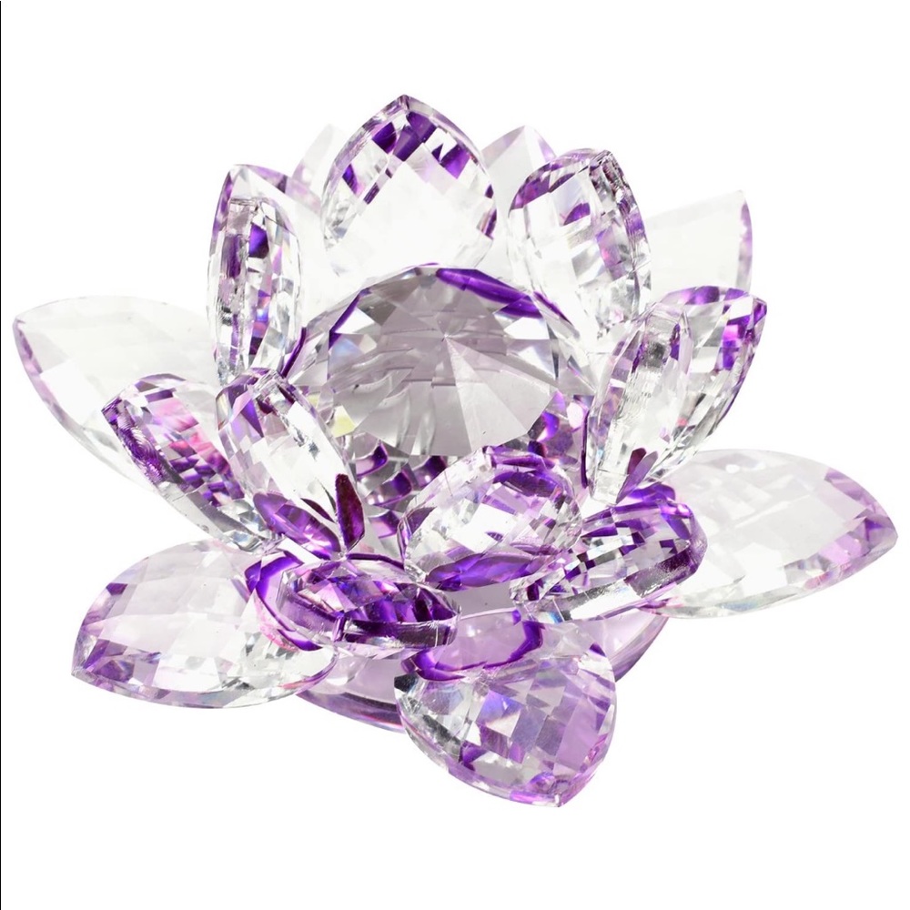 Crystal lotus flower